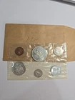 1961 Canadian Proof-like Mint Set 6 Coin Set With Envelope 80% Silver