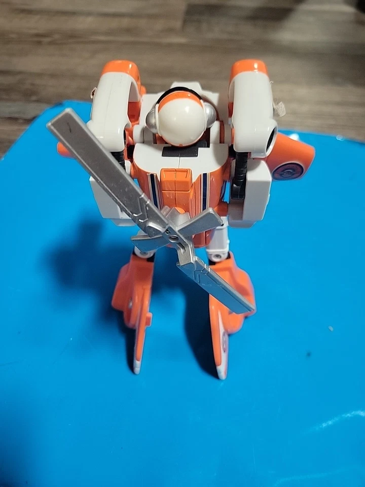 Tested Working Tonka Charlie Chopper 1-2-3 Transformers Helicopter Rescue Figure - Image 2 of 4