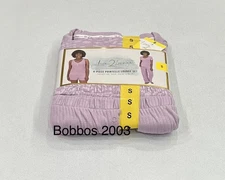 Live 2 Lounge Women’s 4-Piece Pointelle Lounge Set, Purple, Size S