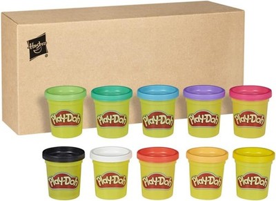 Play Doh 10er-Pack ungiftige Modelliermasse, 2-Unzen-Dosen