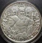 1oz Poseidon Ocean Emperor Atlantis Lost City .999 Fine Silver Round & Capsule
