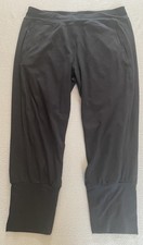 SWEATY BETTY YOGA PANTS GARY SZ 14 LARGE BLACK CROP WOMENS TROUSER SEE DETAIL