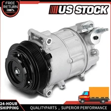 A/C Compressor w/ 6-Groove Pulley for Chrysler Pacifica 2017-2023 Voyager 3.6L