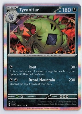 Tyranitar - PAL #135/193 SV02: Paldea Evolved Rare Holofoil NM