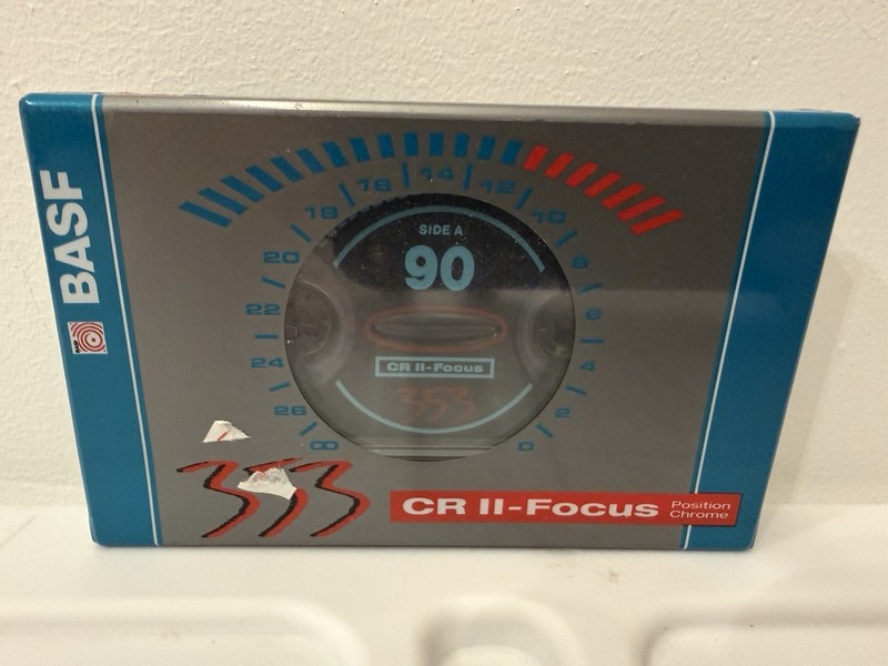BASF 353 CR II Focus 90 Min Type II Chrome Audio Cassette Tape Sealed