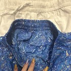 Women’s Cotton Woven Harem Pants Colorblock Blue White Purple Embroidered — photo 7