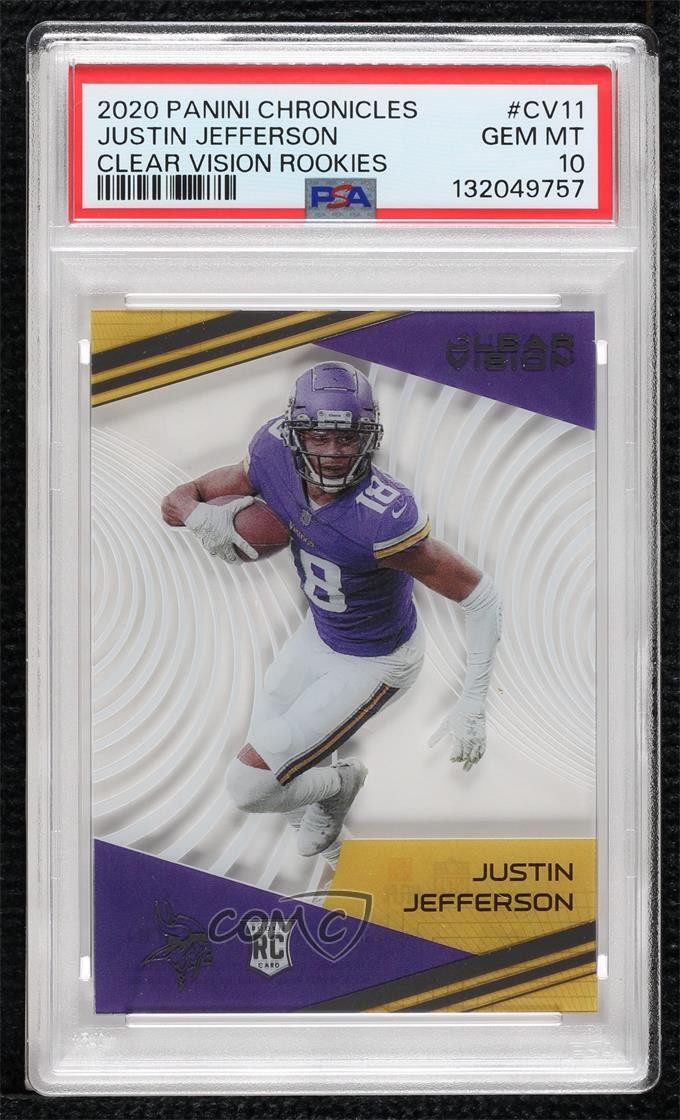 Justin Jefferson Panini Chronicles Clear Vision Rookies #CV11 Base