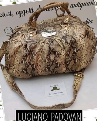 Luciano PADOVAN Schultertasche Shopper Reptilleder mit Schultergurt