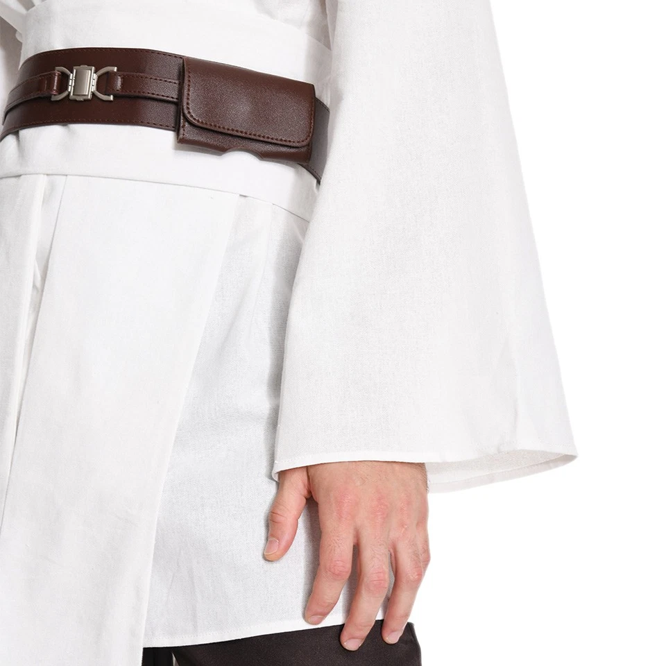 Star Jedi Maestro Obi-Wan Kenobi Conjunto Botas Juegos con disfraces Disfraz Traje de Halloween Foto 3 de 4