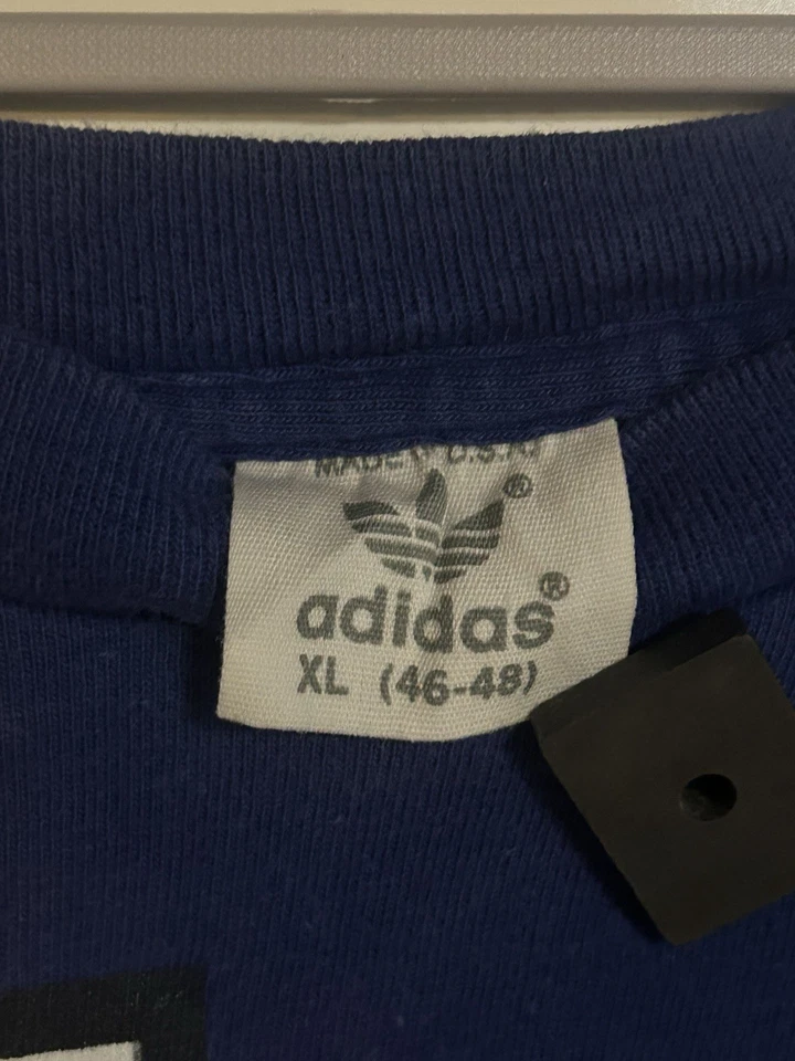 VINTAGE XL 1972 ADIDAS OLYMPICS Single stitch WINTER GAMES RARE SHIRT USA MADE  - Image 4 of 4