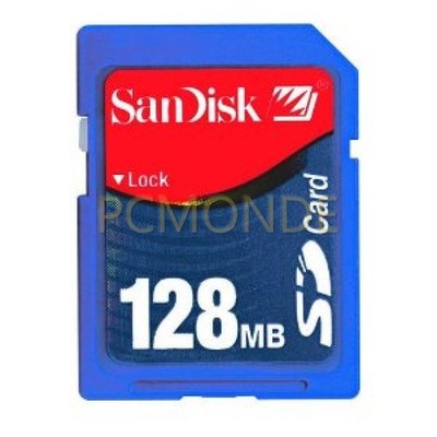 SanDisk 128MB Secure Digital Memory Card (SDSDB-128-800)