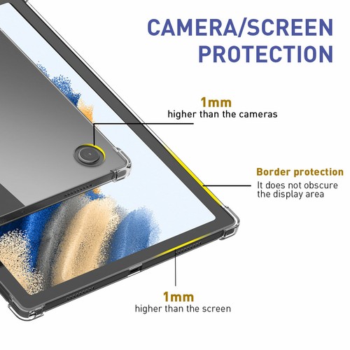 For Samsung Galaxy Tab A8 10.5 Tablet Case Clear TPU Shockproof Protective Cover - Picture 5 of 11