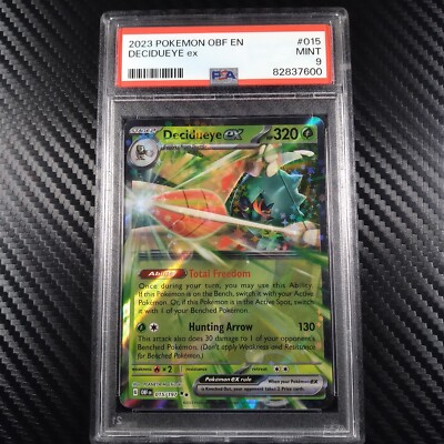 Pokemon Lotto Di 3 Carte – Decidueye Ex 015/197 Double Rare Da Obsidian Flames + Possibili OlO Inverse