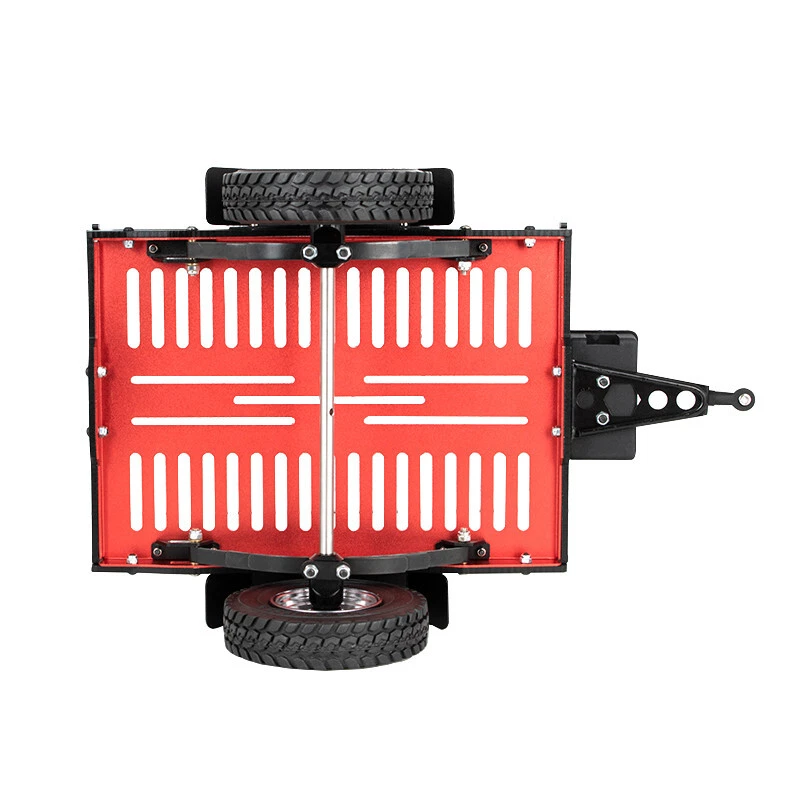 KYX 1/10 CNC RC Crawler HD Single Axle Scale Trailer Small Trailer Truck Trailer - Image 4 of 4