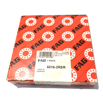 6016 2 RS, FAG Rillenkugellager / Kugellager , 80 x 125 x 22 mm