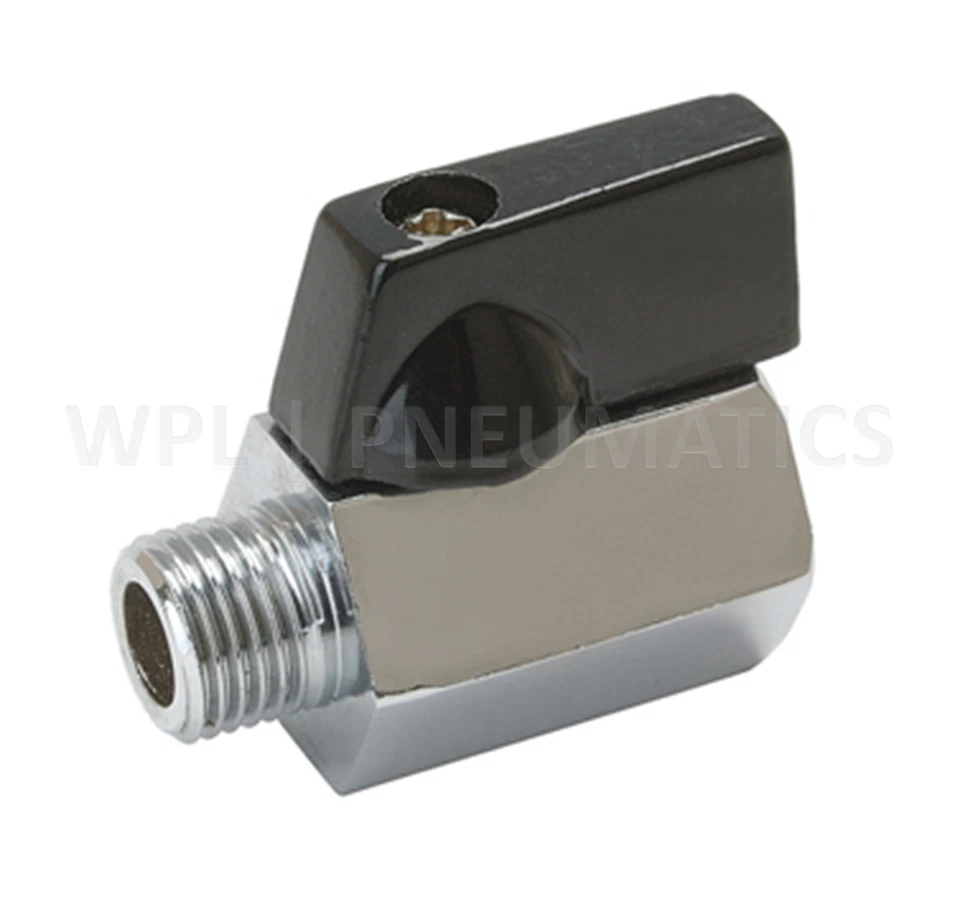 WREKIN Ball Valve 1/4 bsp Male Female Air Compressor to hose Mini Ball Valve *VMMF04*
