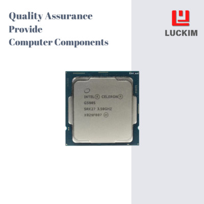 Intel Celeron G5905 CPU - Socket LGA 1200 2 Cores 2 Threads 3.5GHz 2MB L3 Cache