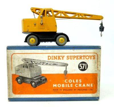 DINKY SUPERTOYS 571 COLES MOBILE CRANE 1952 - 54 BOXED