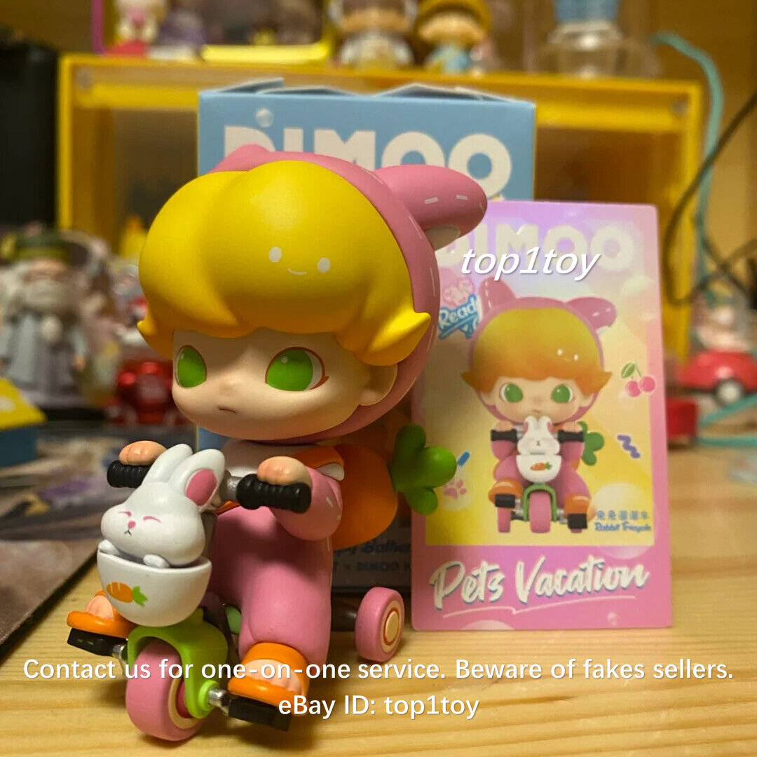 POP MART x DIMOO Pets Vacation Series Rabbit Tricycle Mini