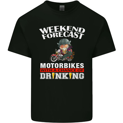 Wochenende Forecast Motorräder Herren Baumwolle T-Shirt