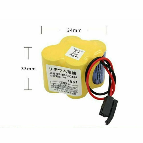 10X BR-2/3AGCT4A 6V PLC Battery For FANUC A98L-0031-0025 CNC Mahine + Black Plug - Zdjęcie 5 z 9