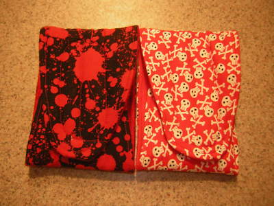 2 BLOOD SPOTS & SKULLS BELLY BANDS CHIHUAHUA XOLO ITALIAN GREYHOUND DOG DIAPER 