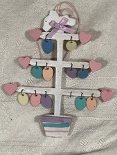 Vintage Midwest Bunny Easter Egg Tree Wood Ornament
