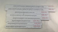 Lot of 8 K&E Keuffel Esser Leroy Rapidograph Lettering Template Guides
