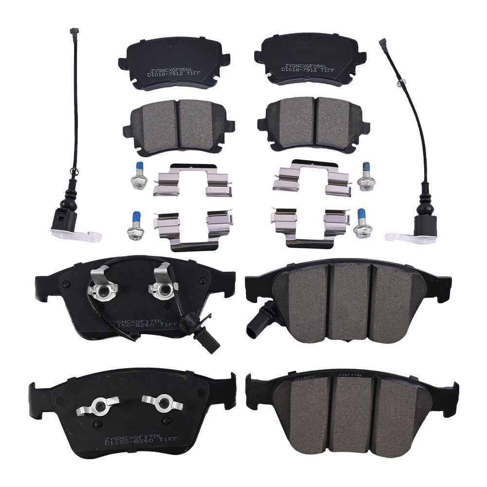 Brake Pads Set Front & Rear For 2004-18 Bentley Continental Gt Gtc & Flying Spur