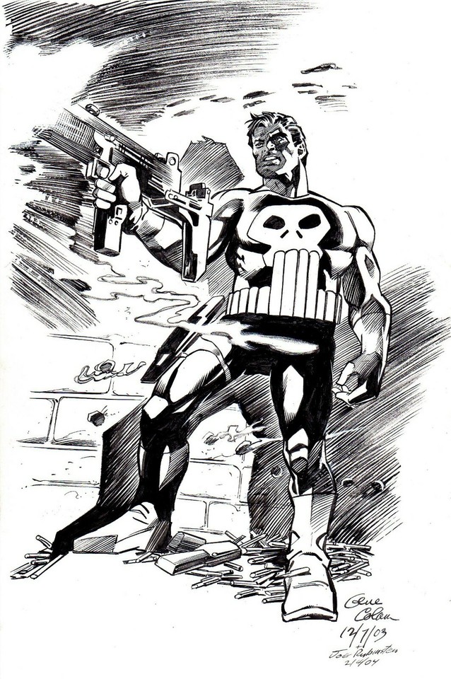 GENE COLAN - The Punisher Original Board Comic Art