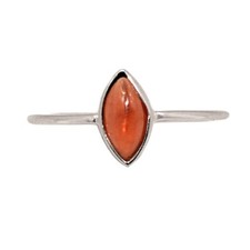 Natural Garnet - Madagascar 925 Sterling Silver Ring Jewelry s.6 CR72207