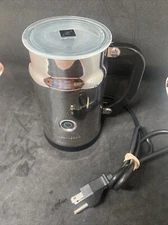 Nespresso Aeroccino Plus Milk Frother with Warmer Model 3192 Chrome + 2 Whisks