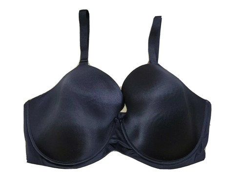 44H 44 H Full Coverage Underwired Parfait Bra Black Solid