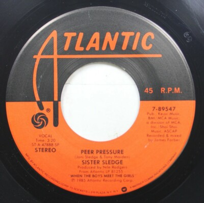 #ad Soul 45 Sister Sledge Peer Pressure Frankie On Atlantic $6.00