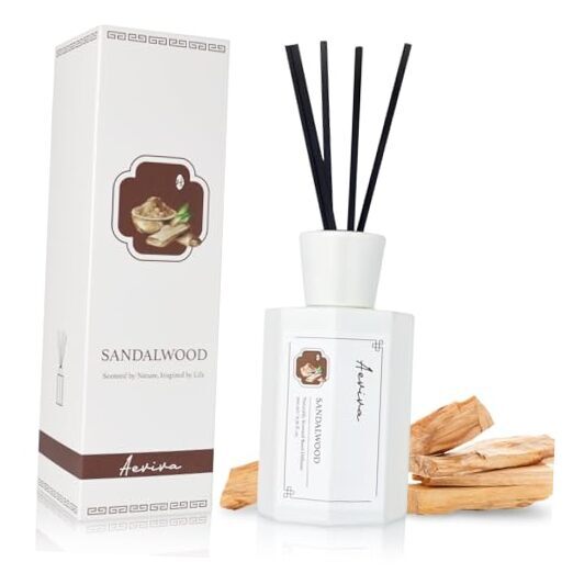 Reed Diffuser Set Scent Oil Diffuser, 6.76 fl oz (200 ml) Home Sandalwood-image