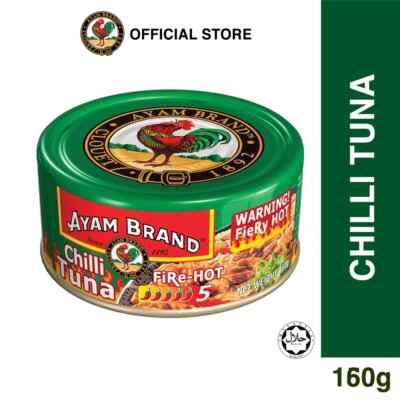 10 x 160g Malaysia's Choice Ayam Brand Hot Chili Tuna Fire - DHL FREE SHIPPING
