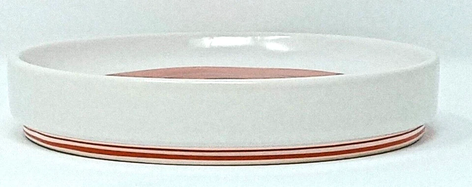 Jabonera de cerámica Creative Bath Products patrón de remolino de puntos blanco naranja marrón  Foto 3 de 4