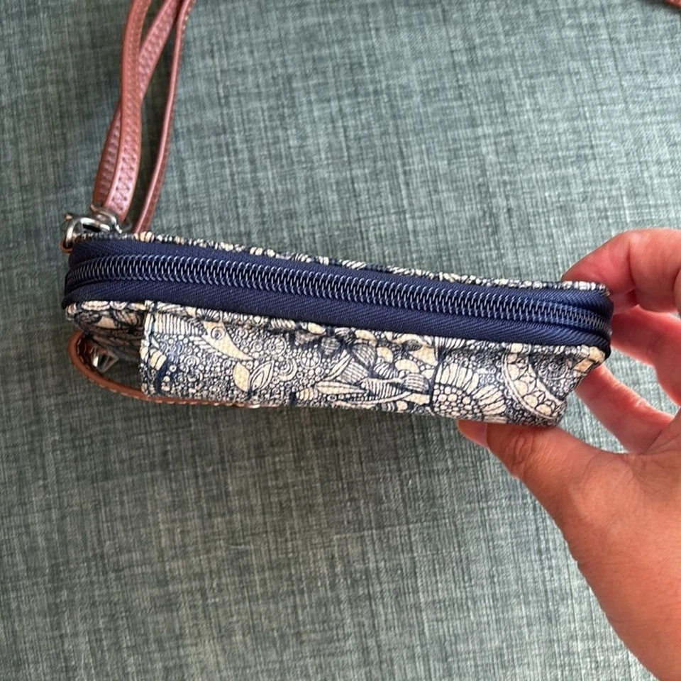 SAKROOTS SMARTPHONE BANDOLERA CARTERA DISEÑO AZUL SOL CORREA AJUSTABLE NUEVO SIN ETIQUETAS Foto 3 de 4