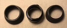 2 Collapsible Rubber Lens Hood Shrouds 55 Mm 62mm  a 55mm Solid Clip-on Vintage