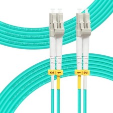 FLYPROFiber LC to LC Fiber Patch Cable OM3 15M Length Options 0.2m-200m 10GB ...