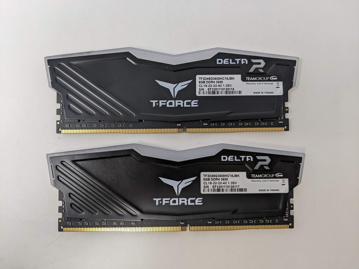TEAMGROUP T-Force Delta RGB DDR4 16GB (2x8GB) 3600MHz CL18, AC
