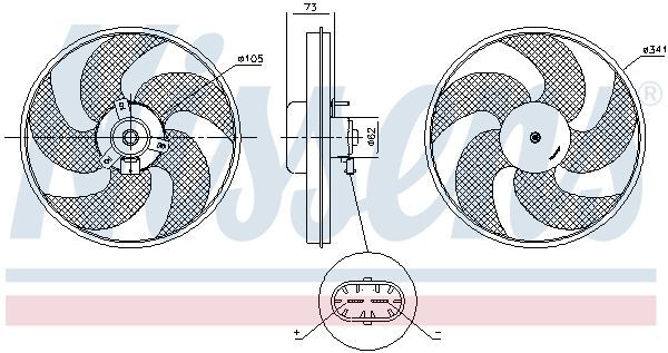 Nissens 85672 LüFter, MotorküHlung FüR Peugeot-image