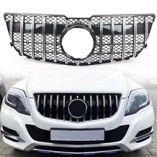 Silber Frontstoßstange Grill für Mercedes Benz X204 GLK300 GLK350 2013-15 Silber Frontstoßstange Grill für Mercedes Benz X204 GLK300 GLK350 2013-15