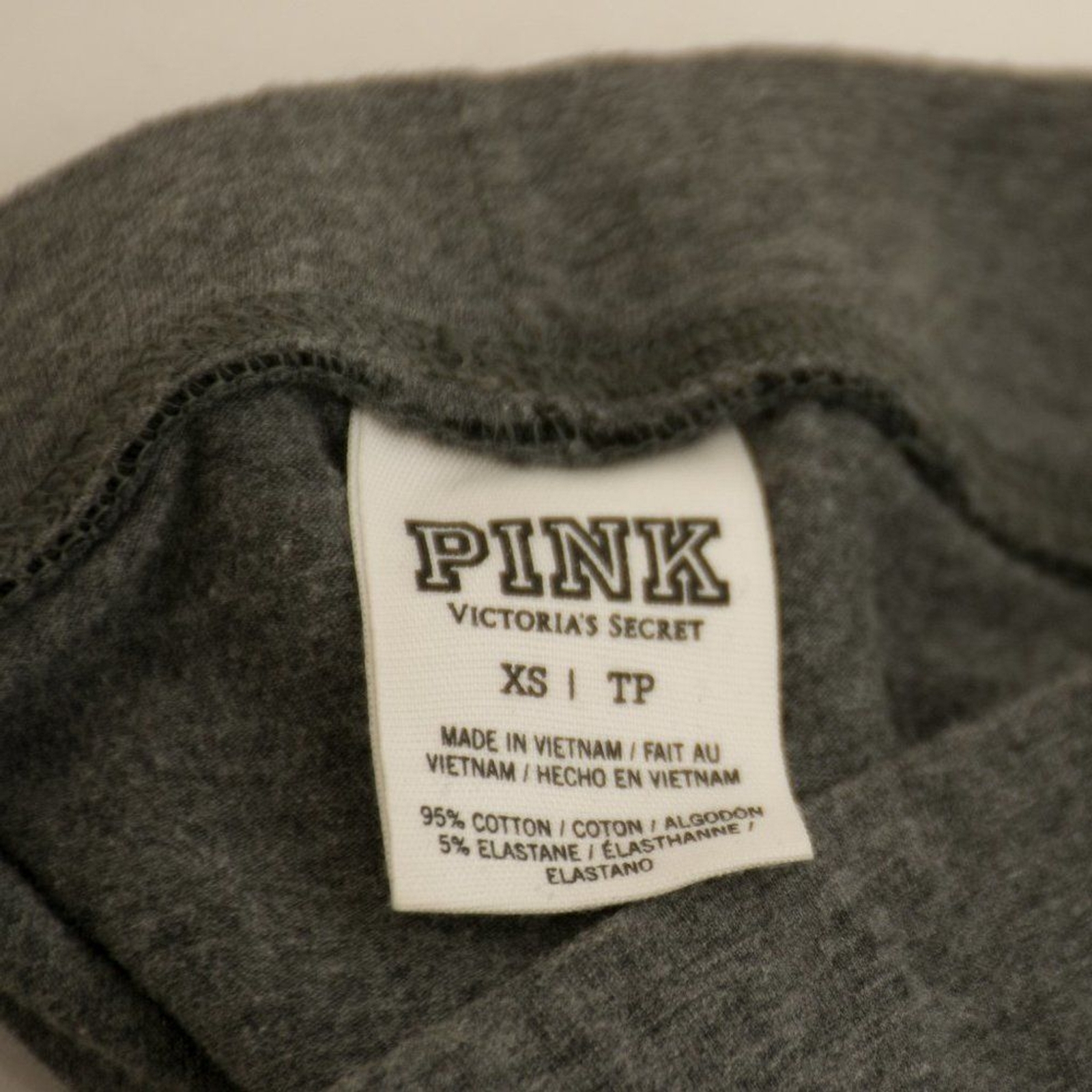 PINK Victoria's Secret Basic Solid Gray Leggings … - image 4