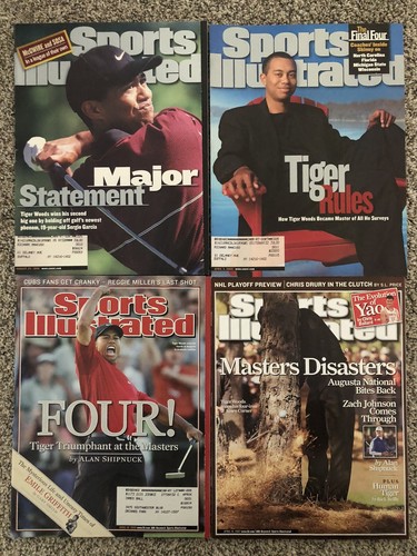 🔥Tiger Woods Sports Illustrated magazine lot of 8