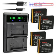 Kastar Battery LTD2 USB Charger for Kodak EasyShare V1273, PLAYSPORT, PLAYTOUCH