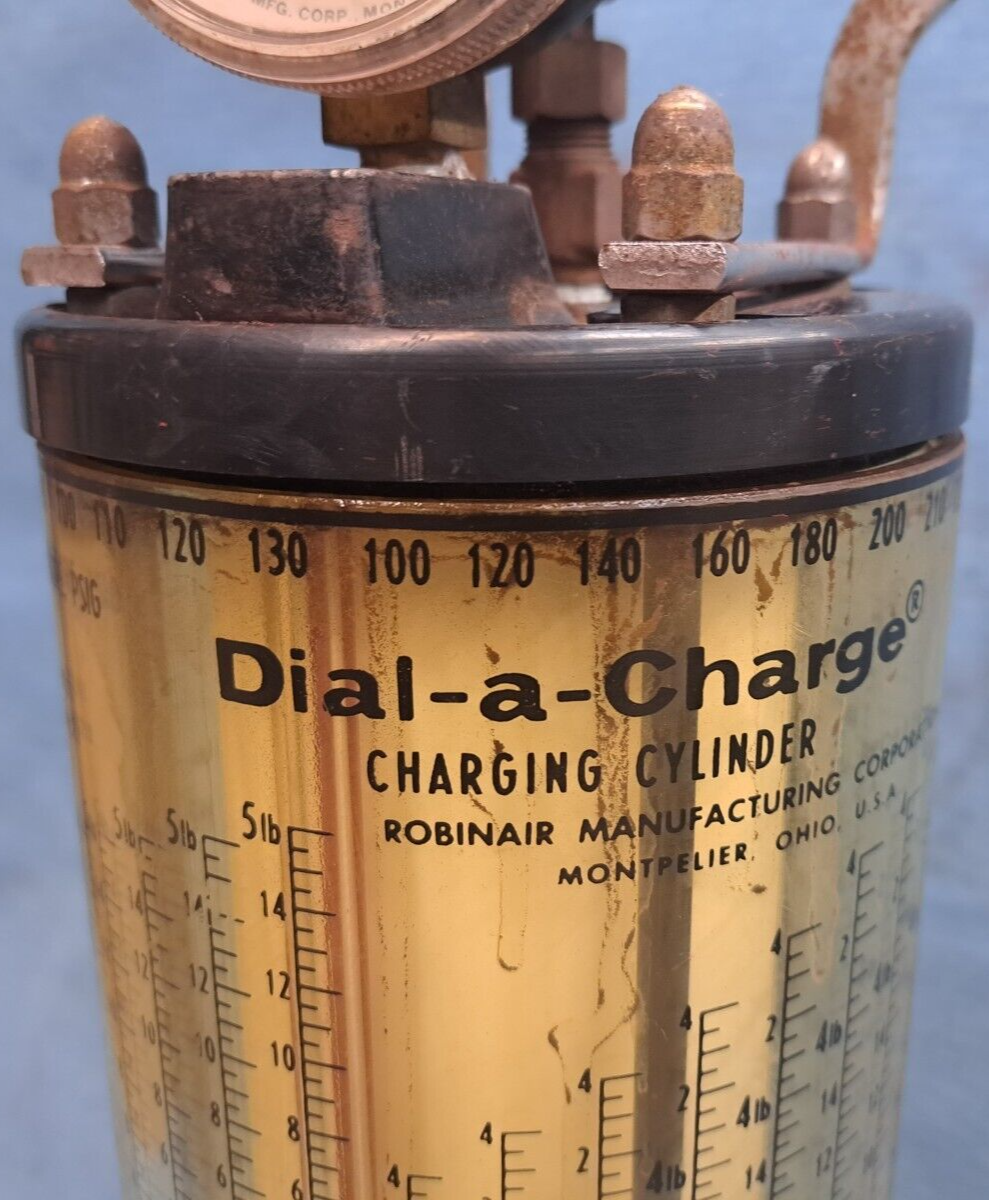 ROBINAIR DIAL-A-CHARGE CHARGING CYLINDER 1/2 OZ EACH GRADUATION P
