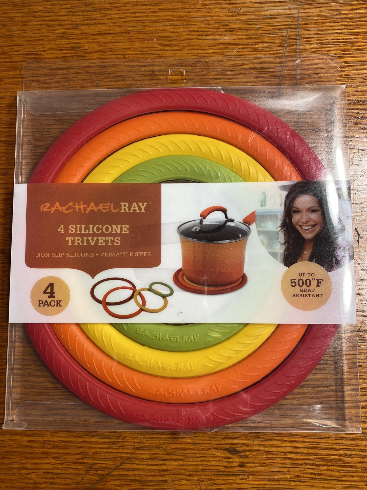 Rachael Ray NonSlip Silicone Trivets 4 Pack up to 500 Degrees F NEW eBay