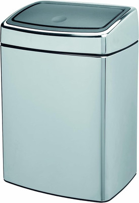 Brabantia Touch Bin 10 L Rechteckig Mit Kunststoffeinsatz/Brilliant Steel