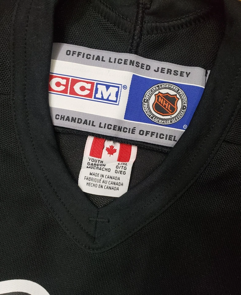 Camiseta CCM Pittsburgh Penguins NHL Mario Lemieux #66 Juvenil Talla L/XL LEER Foto 4 de 4